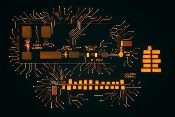 Tuotantolinjan hermosto – reaaliaikainen dataohjaus sahateollisuudessa